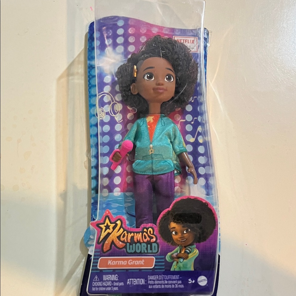 Mattel Karma's World Doll with Teal and Purple Outfit